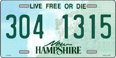 NH license plate 3041315