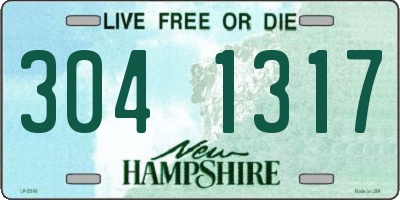 NH license plate 3041317