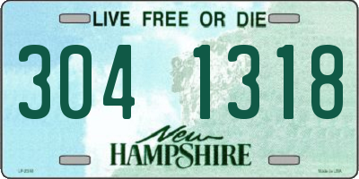NH license plate 3041318