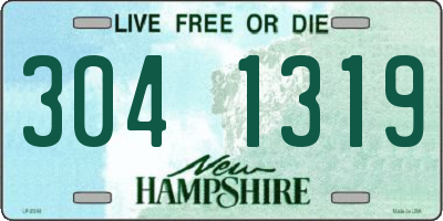 NH license plate 3041319