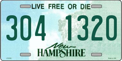 NH license plate 3041320