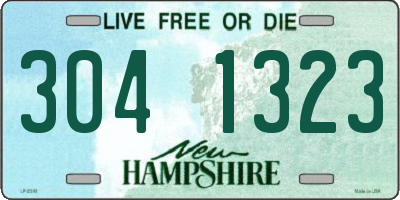 NH license plate 3041323