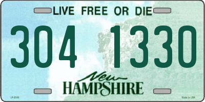 NH license plate 3041330