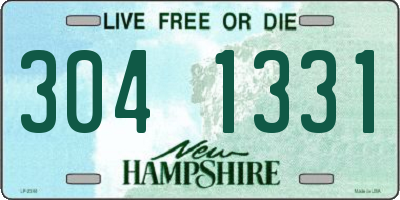 NH license plate 3041331