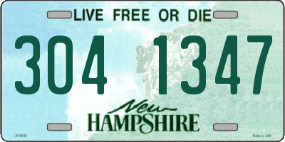 NH license plate 3041347