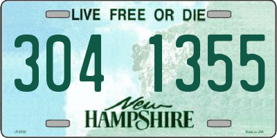 NH license plate 3041355