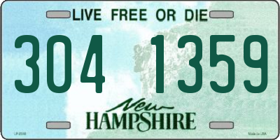 NH license plate 3041359