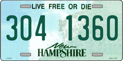NH license plate 3041360