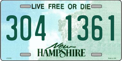 NH license plate 3041361