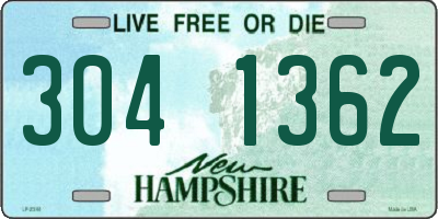 NH license plate 3041362