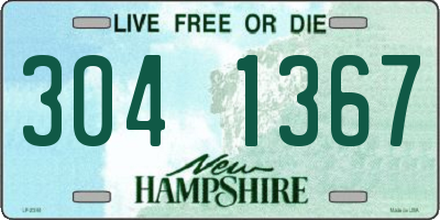 NH license plate 3041367