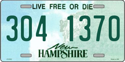 NH license plate 3041370