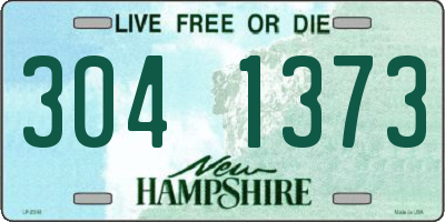 NH license plate 3041373