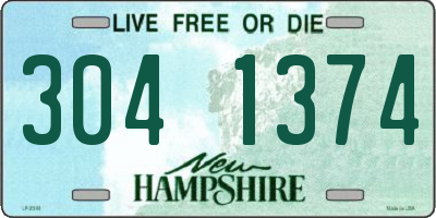 NH license plate 3041374