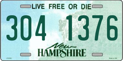 NH license plate 3041376
