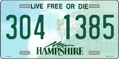 NH license plate 3041385