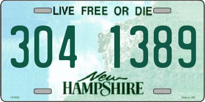 NH license plate 3041389