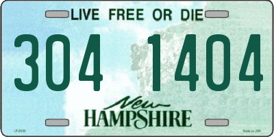 NH license plate 3041404