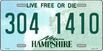 NH license plate 3041410
