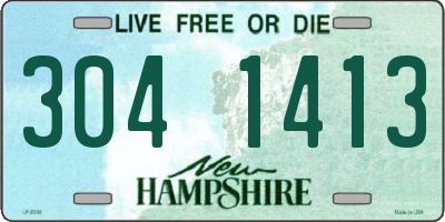 NH license plate 3041413