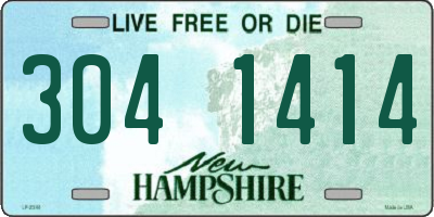 NH license plate 3041414