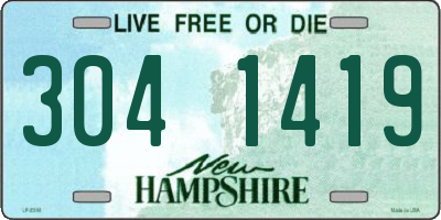 NH license plate 3041419