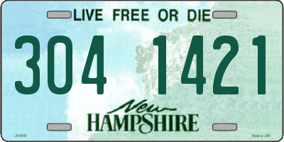 NH license plate 3041421