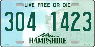 NH license plate 3041423