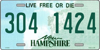 NH license plate 3041424