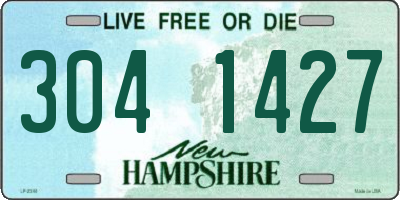 NH license plate 3041427
