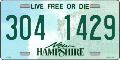 NH license plate 3041429