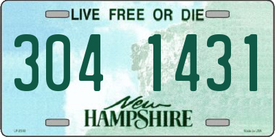 NH license plate 3041431