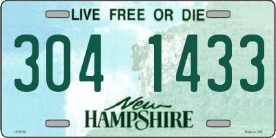 NH license plate 3041433