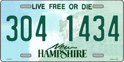 NH license plate 3041434