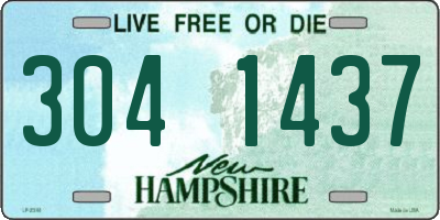 NH license plate 3041437