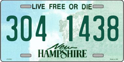 NH license plate 3041438