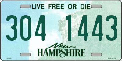 NH license plate 3041443