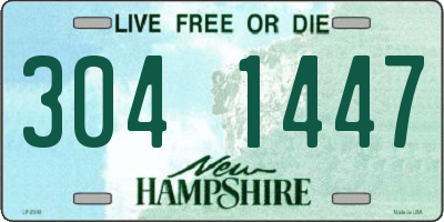 NH license plate 3041447