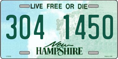 NH license plate 3041450