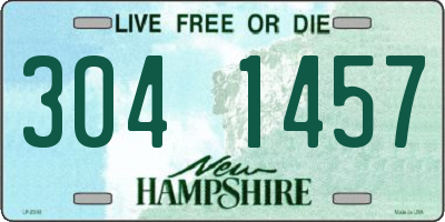 NH license plate 3041457
