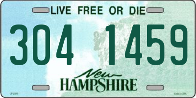 NH license plate 3041459