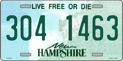 NH license plate 3041463