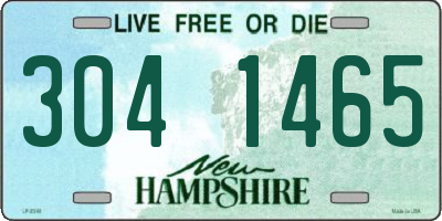 NH license plate 3041465