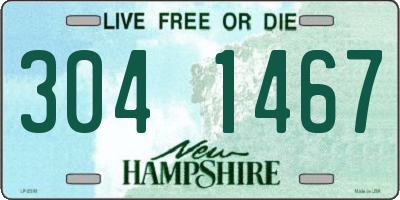 NH license plate 3041467