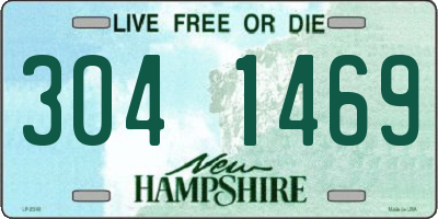 NH license plate 3041469