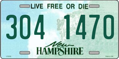 NH license plate 3041470