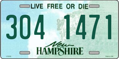 NH license plate 3041471
