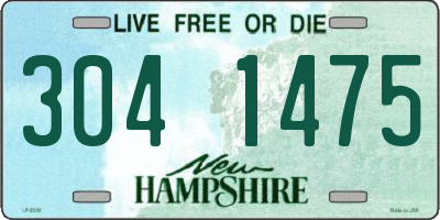 NH license plate 3041475