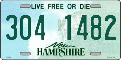 NH license plate 3041482
