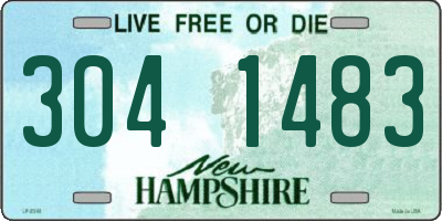 NH license plate 3041483
